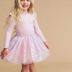 Huxbaby Pink and Purple Kids Dress